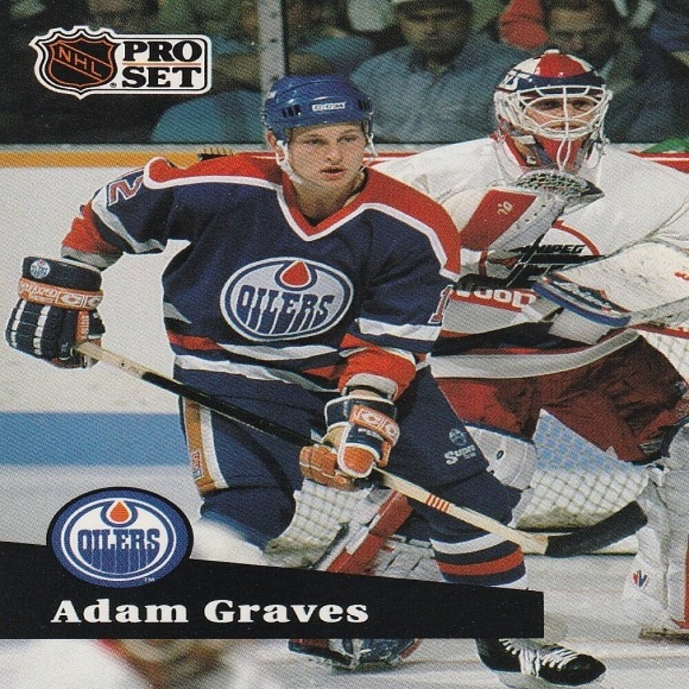 Adam Graves - 1991 Pro Set Hockey Card